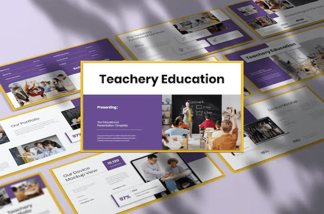 Teachery – 教育演示 Google Slide Tem