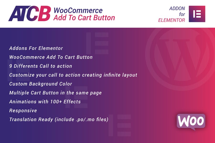 WooCommerce添加到购物车Button for Elementor