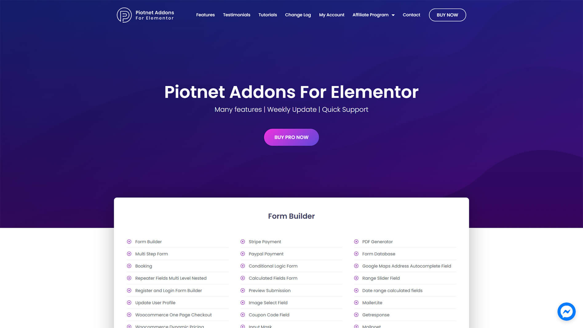 Piotnet Addons For Elementor Pro v6.5.9 多功能拓展插件