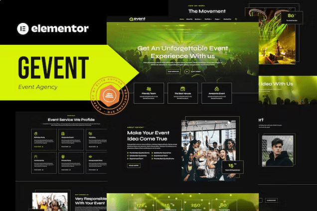 Gevent – 事件代理 Elementor 模板工具包