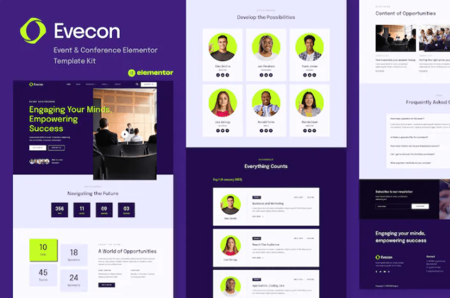 Evecon-活动和会议元素模板套件
