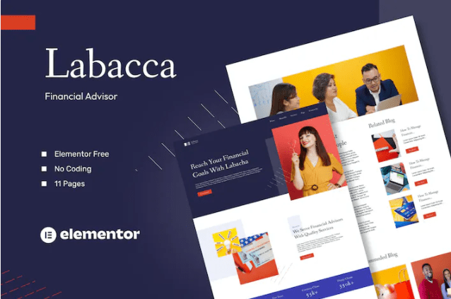 Labacca – 财务顾问 Elementor 模板套件