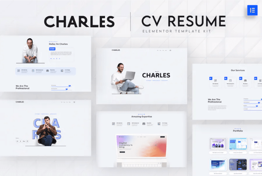 Charles – CV Resume Elementor 模板套件