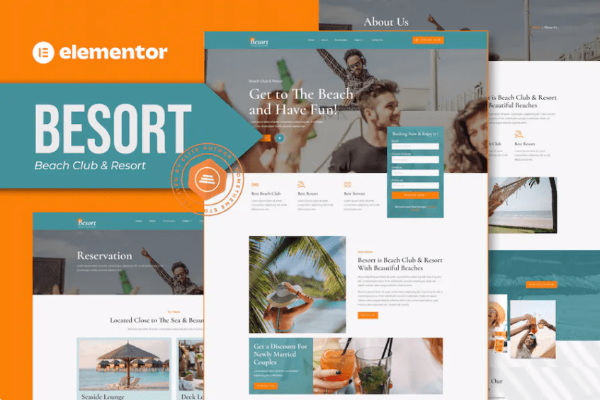 Besort – 海滩俱乐部和度假村 Elementor 模板套件