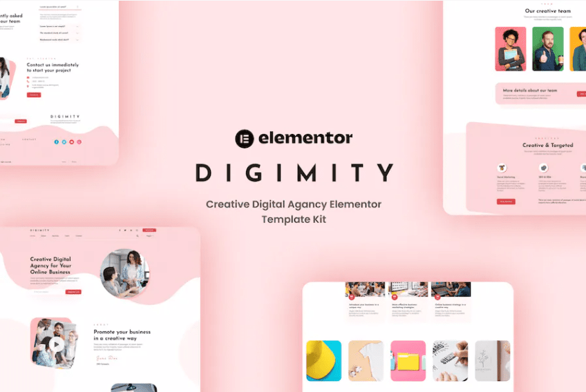 Digimity-创意数字Agancy Elementor模板套件