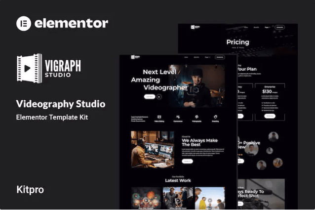 Vigraph – Videography Studio Elementor 模板套件