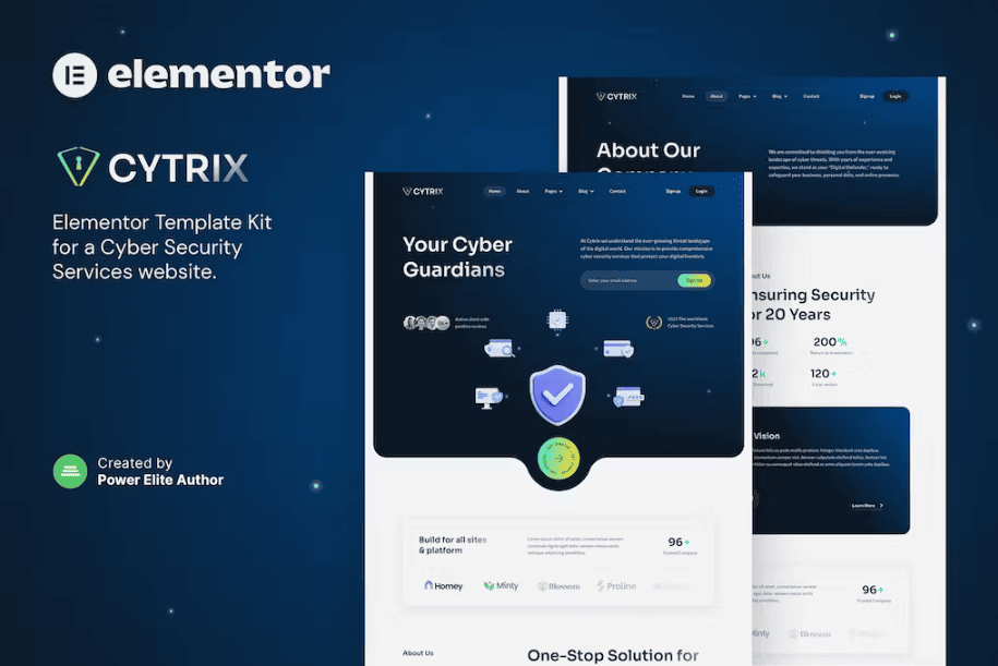 Cytrix – 网络安全服务 Elementor 模板套件