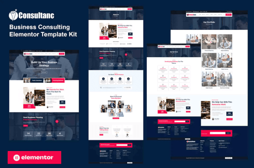 Consultanc – 业务咨询 Elementor 模板套件