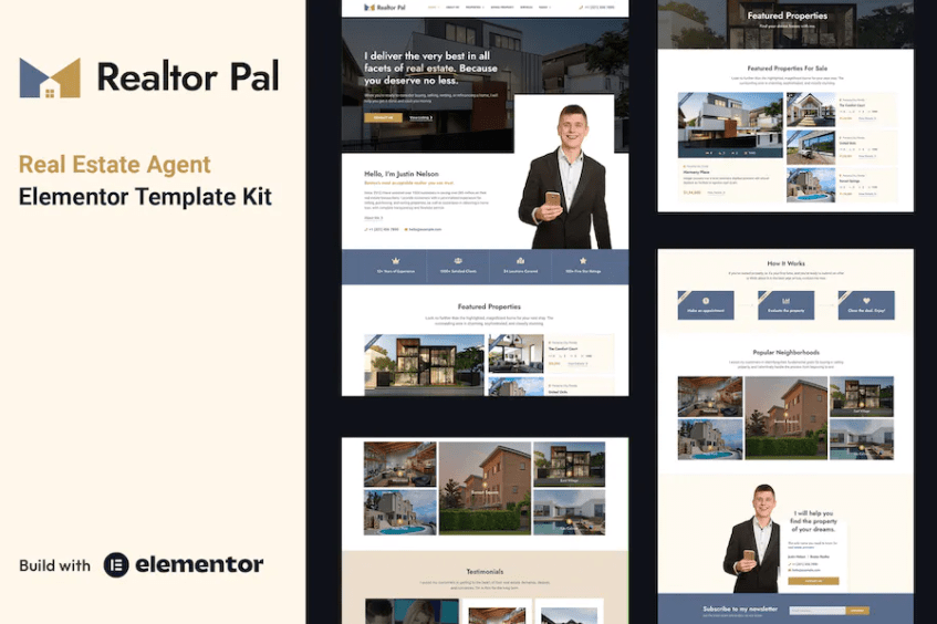 Realtor Pal – 房地产经纪人 Elementor Pro 模板套件