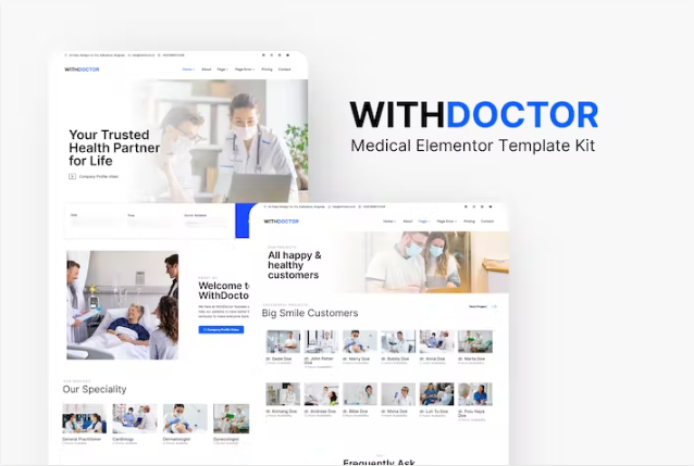 WithDoctor – Medical Elementor 模板套件