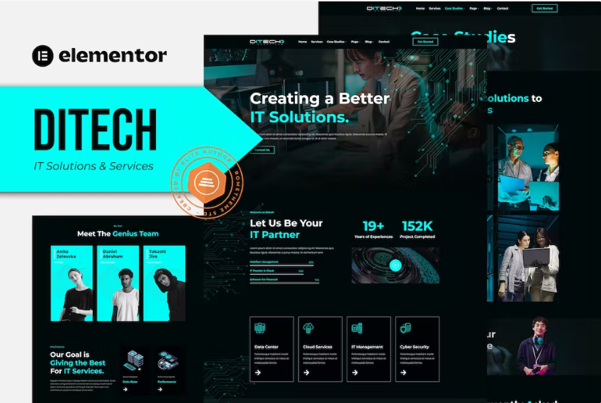 Ditech – IT 解决方案和服务公司 Elementor 模板工具包