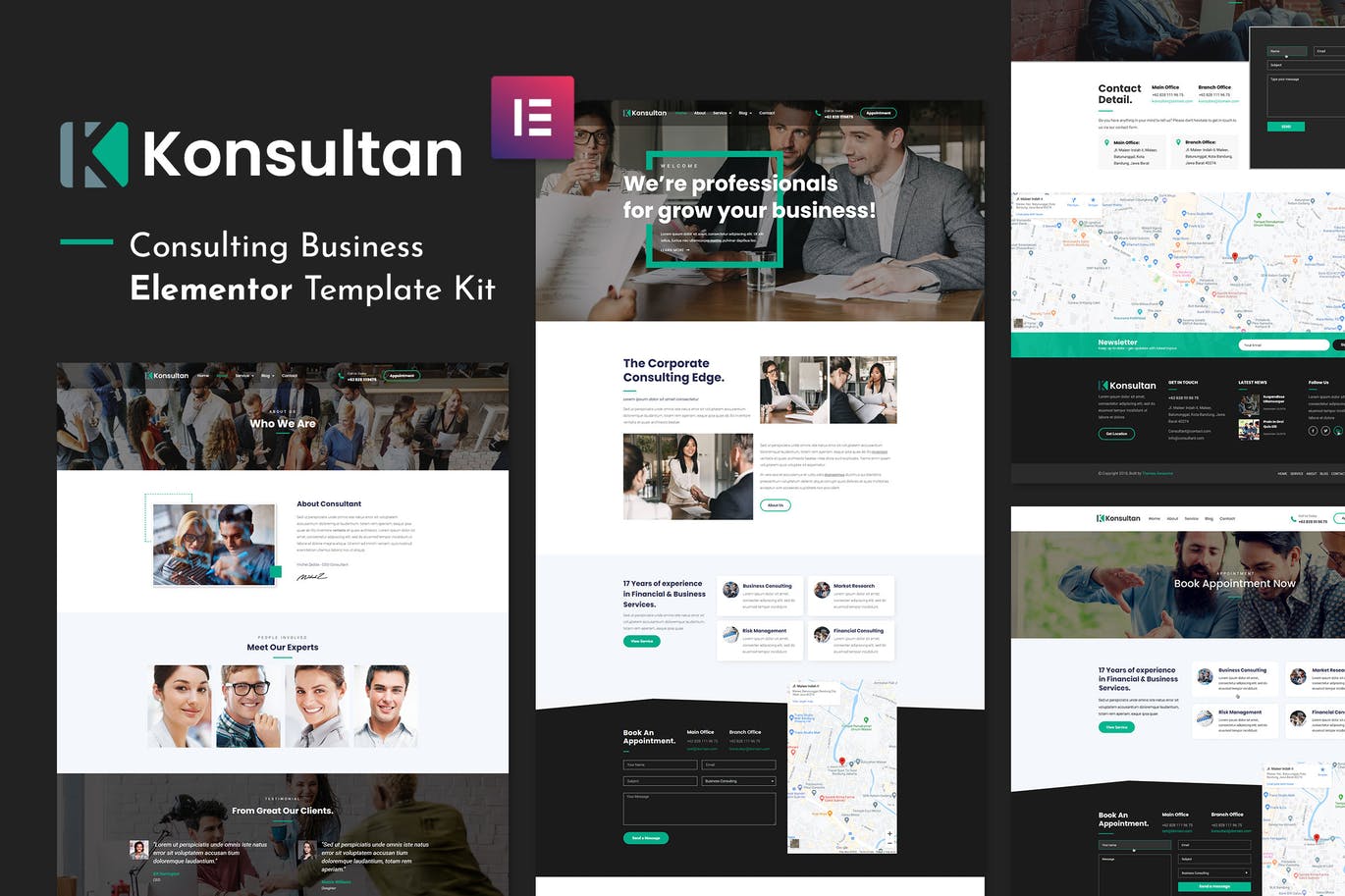 Konsultan Kit – 咨询业务Elementor Template Kit