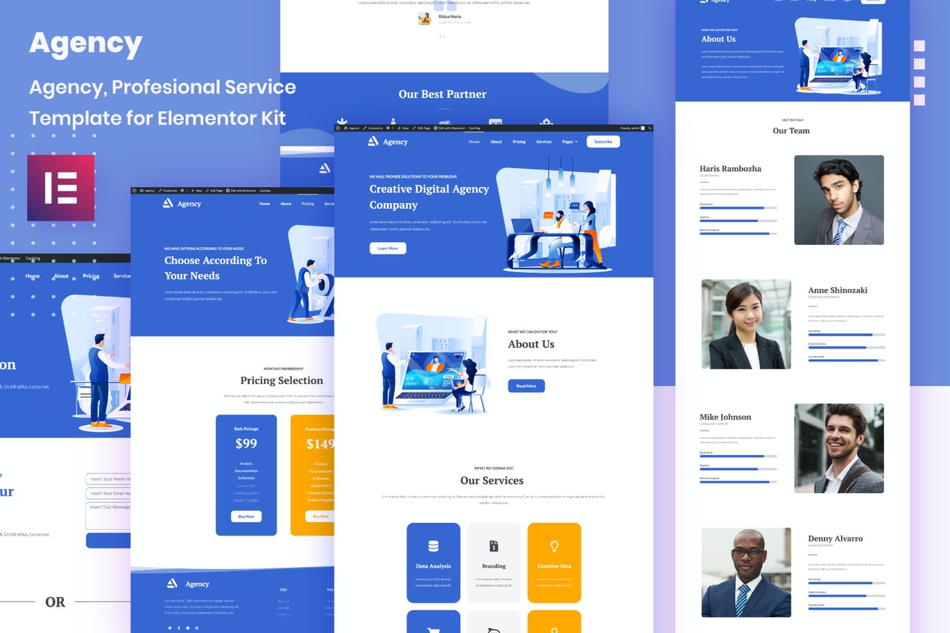 Porto Agency – 创意数字业务 Elementor Template Kit