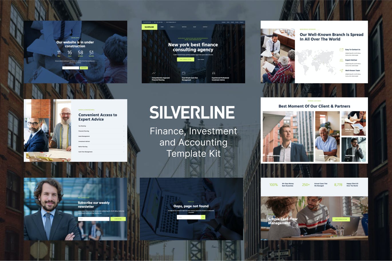 Silverline – 金融与投资 Elementor Template Kit