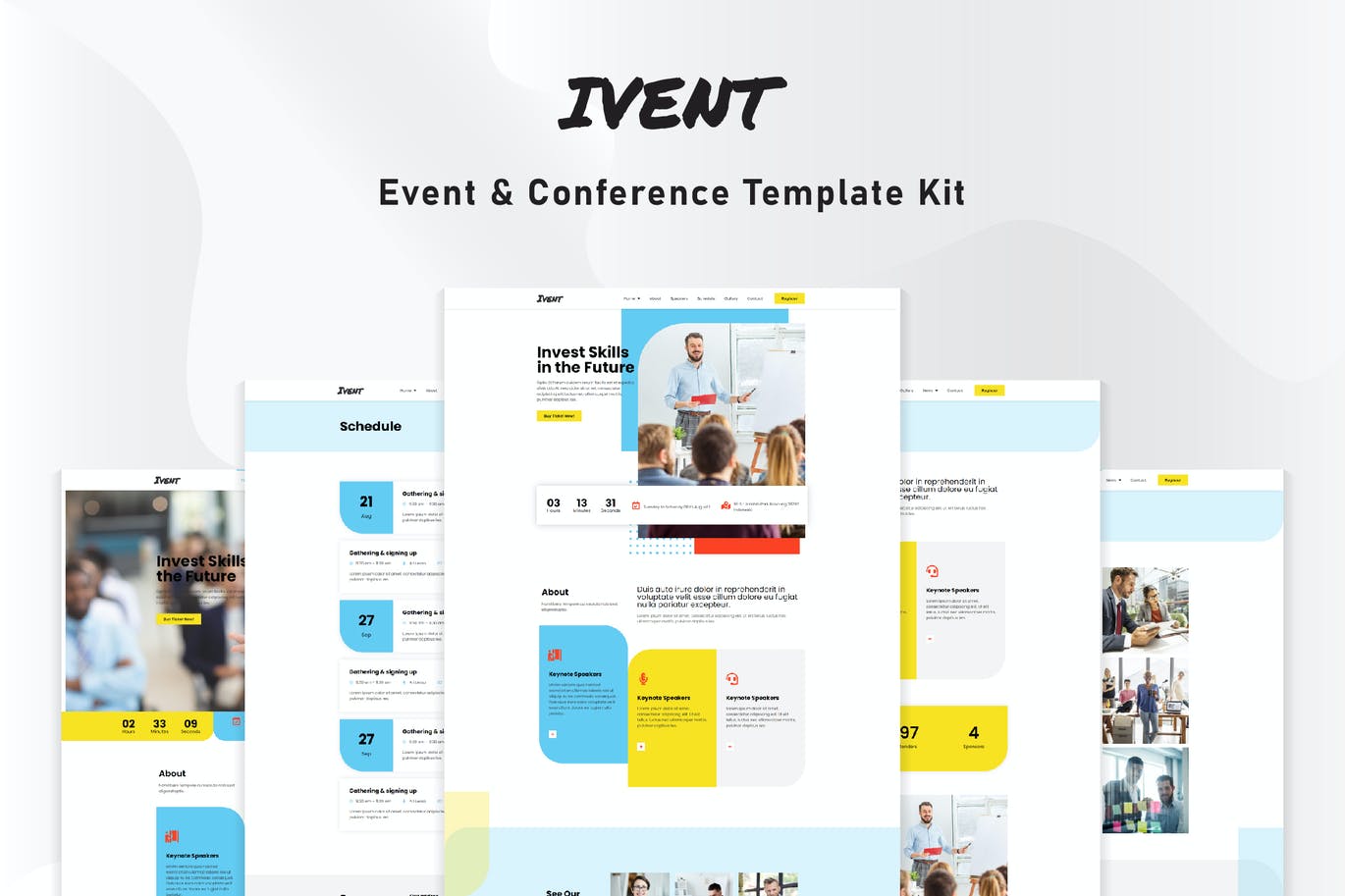 Ivent – 活动和会议 Template Kit