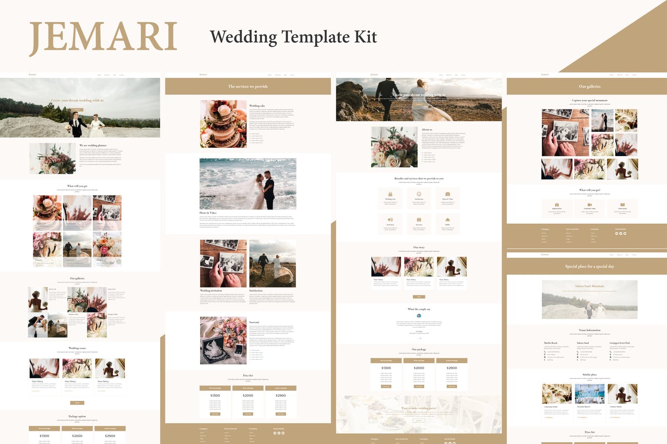 Jemari – 婚礼 Elementor Template Kit