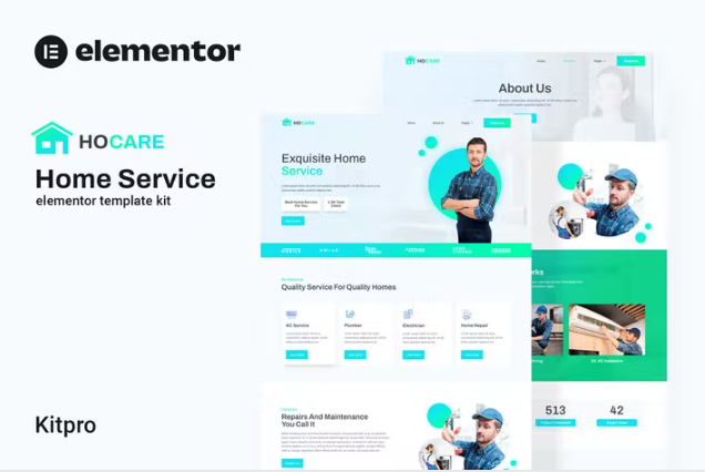 Hocare – 家庭服务 Elementor 模板套件