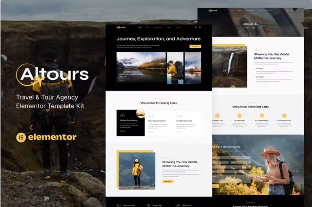 Altours – Travel & Tour Agency Elementor 模板套件