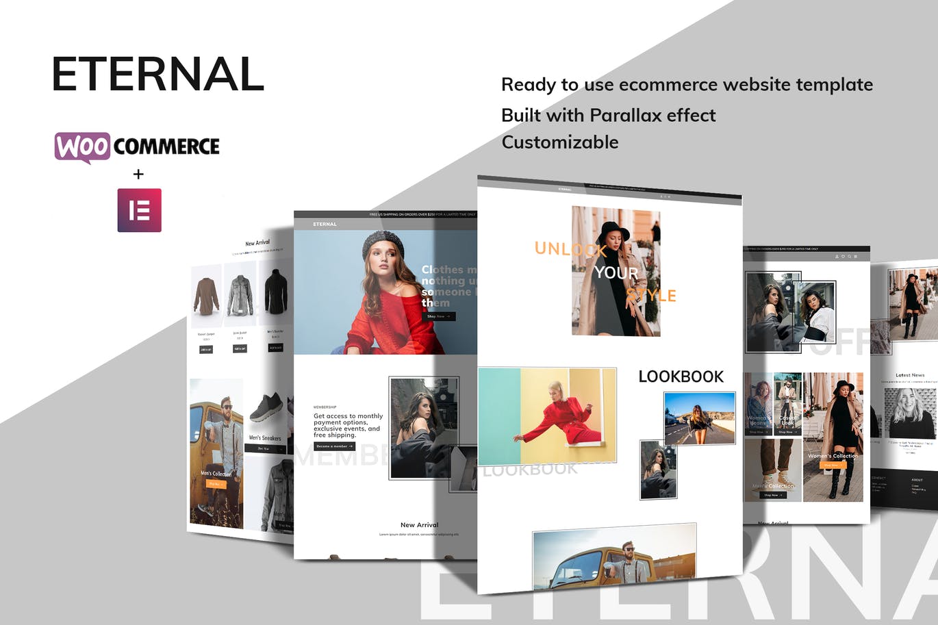 Eternal – Ecommerce Elementor Template Kit