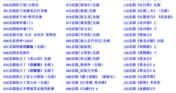 百G京剧mp3音频视频全剧全集合集打包下载,全套视频教程学习资料通过百度云网盘下载 