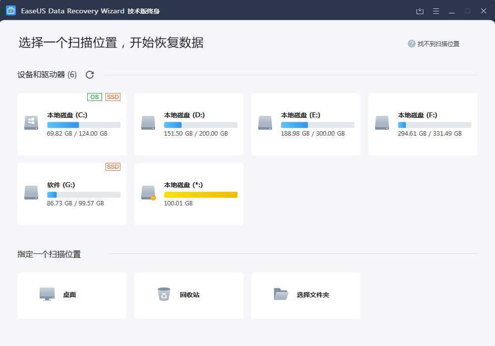 易我数据恢复软件技术版终身版v16.5.0 绿色最新版