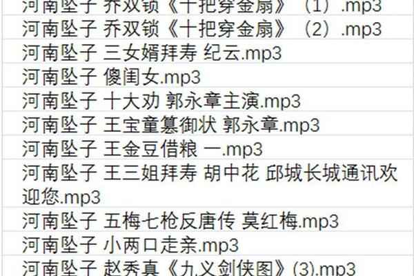 河南坠子大全视频_河南坠子戏全集mp3下载,全套视频教程学习资料通过百度云网盘下载 