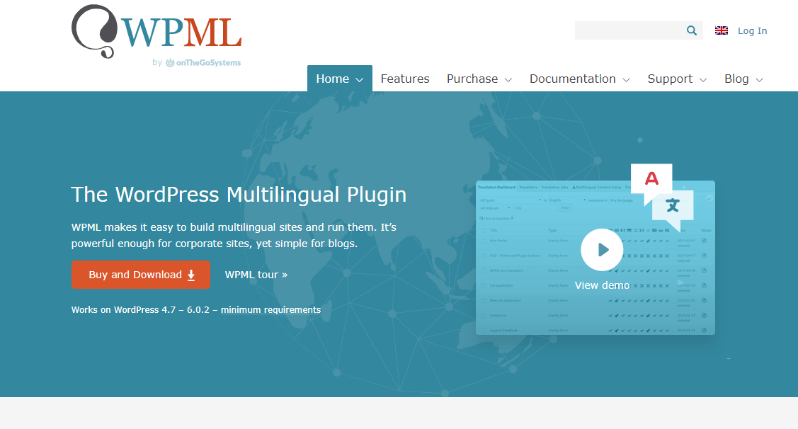 WordPress多语言插件 WPML Multilingual CMS v4.6.10 破解版